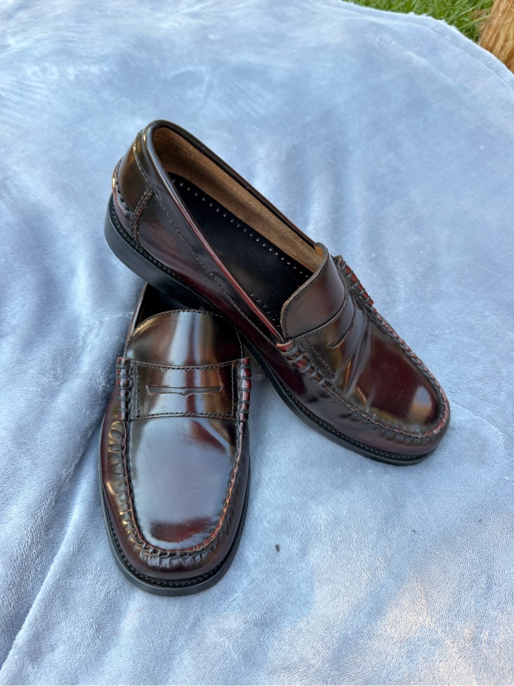 Bostonian Men's Burgundy Penny Loafers size 9.5